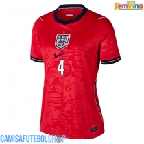 Camisa de time de futebol Inglaterra Declan Rice #4 Replicas 2º Equipamento Feminina Mundo 2026 Manga Curta